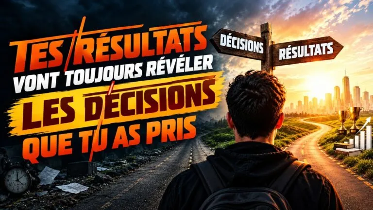LES DECISION QUE TU VAS PRENDRE AUJOURH’HUI VONT DETERMINER COMMENT TU VAS VIVRE DEMAIN